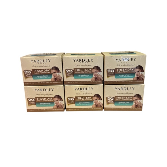 Yardley  Fresh Dry Facial 120 Towelettes/ 6 boxes - Picture 2 of 5